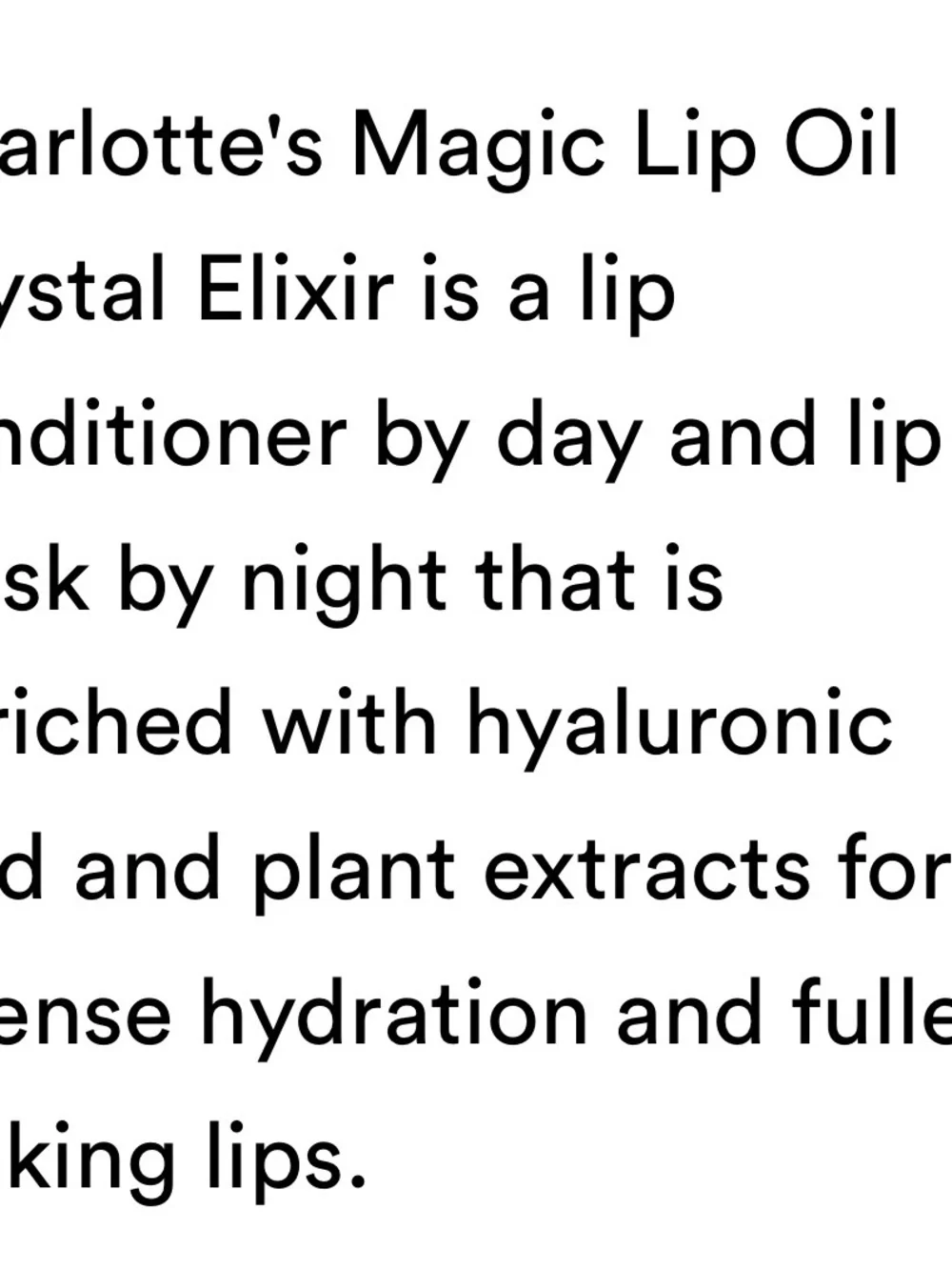 Lip Oil Crystal Elixir by Charlotte Tilbury
